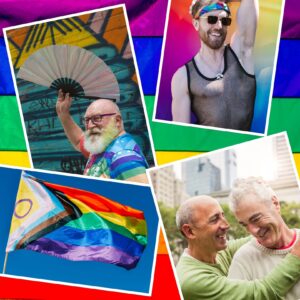 Collage of Photos of Older Lgbtq adults