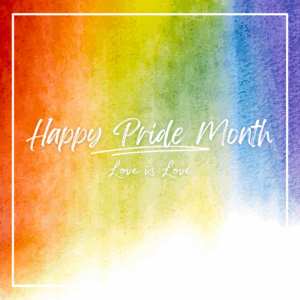 Rainbow Colorful Pride Month graphic
