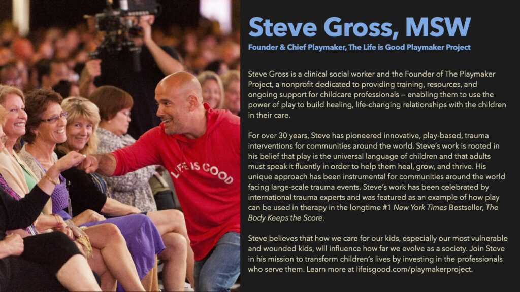 Steve Gross and the audience with Bio
