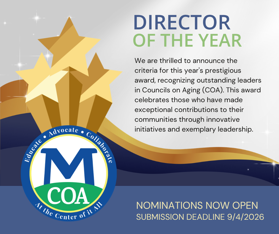 MCOA Director of the Year Graphic announcing Director of the Year nominations