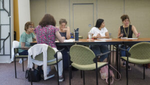 Peer learning at a training